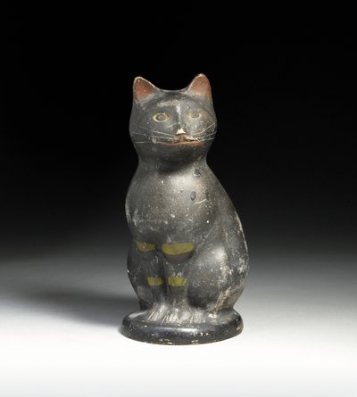 Gatto modellato e decorato da American School