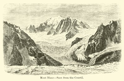 Monte Bianco, visto dal Courtil da American School