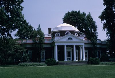Monticello, progettato da Thomas Jefferson da American School