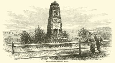 Monumento sul campo di battaglia di Groveton, agosto 1862 da American School