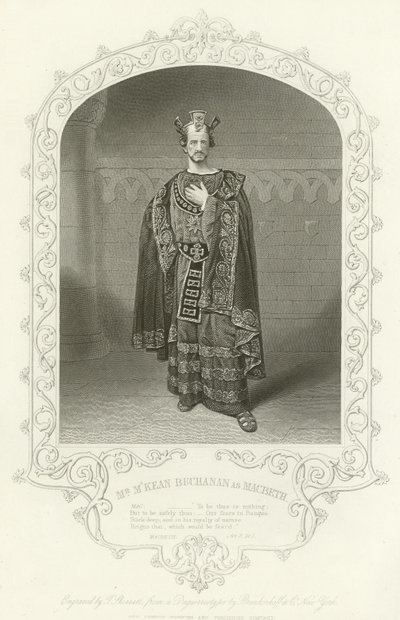 Mr MKean Buchanan come Macbeth, Atto III, scena i da American School