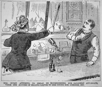 La signora Hurst distrugge un saloon, dalla 
