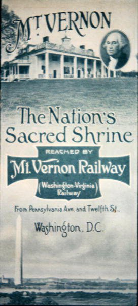Opuscolo pubblicitario della Mt. Vernon Railway da American School