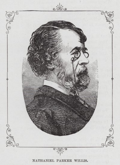 Nathaniel Parker Willis (incisione) da American School