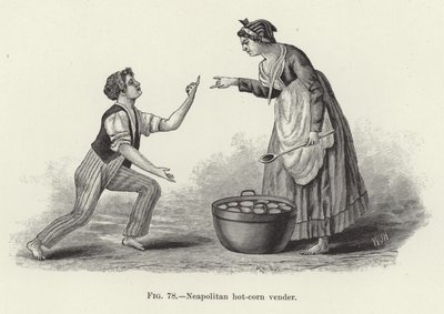 Venditore di mais caldo napoletano da American School