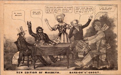 Nuova Edizione di Macbeth. Bonk-Ohs! Fantasma, 1837 da American School
