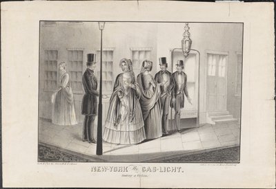 New York di notte, adescare una vittima, c.1850 da American School