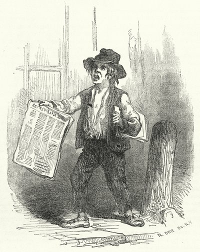 Venditore di giornali da American School
