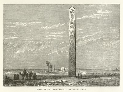 Obelisco di Usurtasen I a Eliopoli da American School