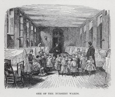 Uno dei reparti della nursery (litografia) da American School