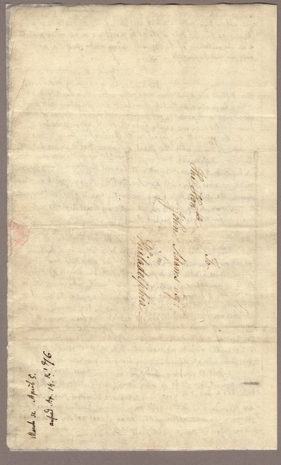 Pagina 4, Lettera di Abigail Adams a John Adams, 31 marzo - 5 aprile 1776 da American School