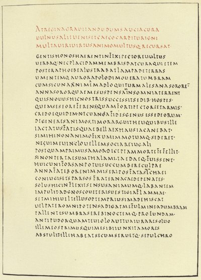 Pagina dal Virgilio di Firenze da American School
