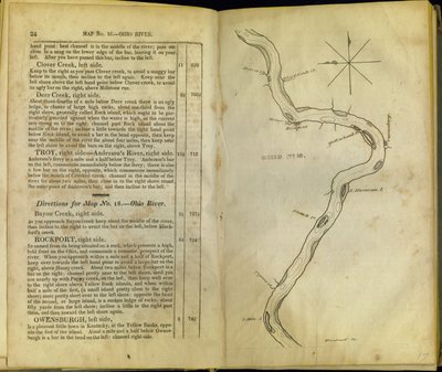 Pagine da The Western Pilot..., di Samuel Cummings, pubblicato da G. Conclin, Cincinnati, 1847 da American School