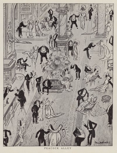 Peacock Alley, vignetta che prende in giro la moda ostentata dell