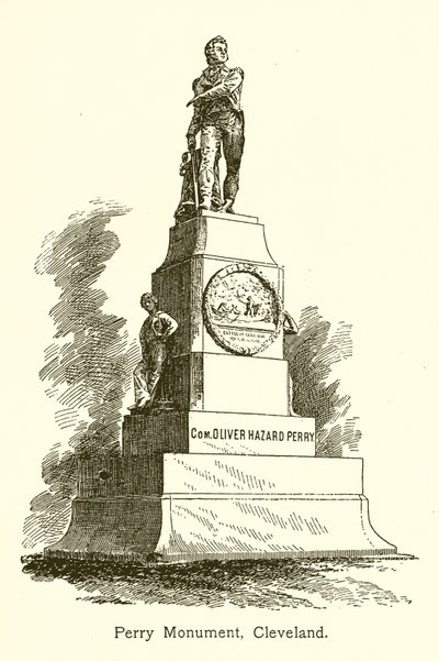 Monumento di Perry, Cleveland, Lago Erie da American School
