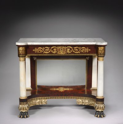 Tavolo da parete, Joseph Meeks and Sons, c.1829-1835 da American School