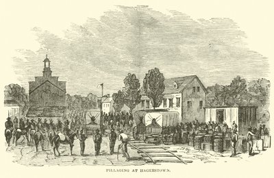 Saccheggio a Hagerstown, luglio 1864 da American School