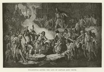 Pocahontas salva la vita del Capitano John Smith da American School