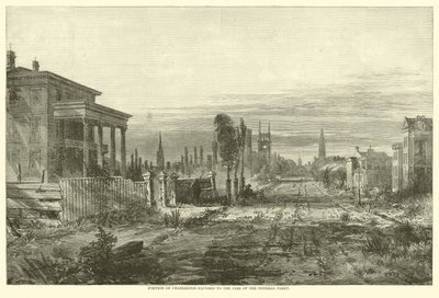 Parte di Charleston esposta al fuoco della flotta federale, agosto 1863 da American School