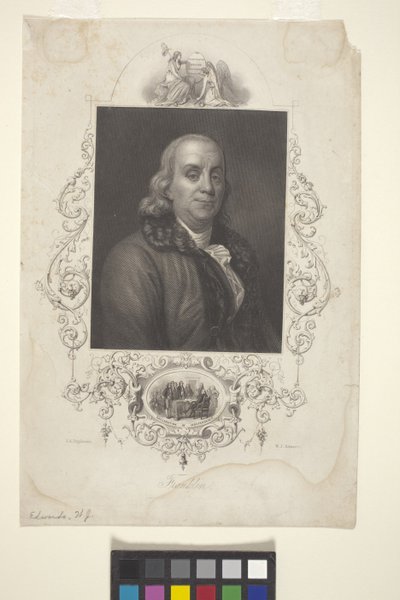 Ritratto di Benjamin Franklin da American School