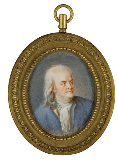 Miniatura del ritratto di Benjamin Franklin da American School