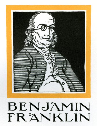 Ritratto di Benjamin Franklin da American School