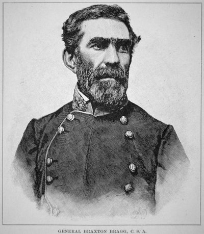 Ritratto del generale Braxton Bragg (1817-76) da American School