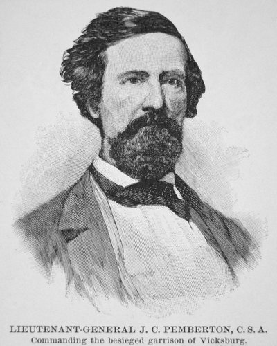 Ritratto del Generale J.C. Pemberton (1814-81) da American School