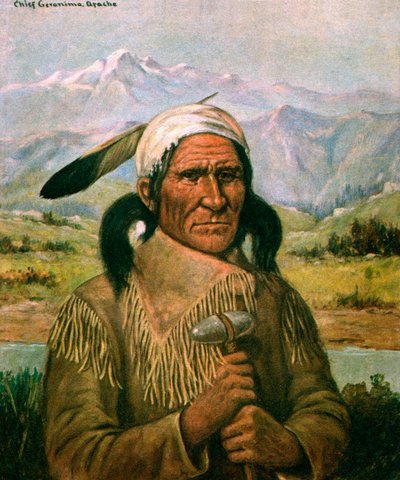 Ritratto di Geronimo da American School