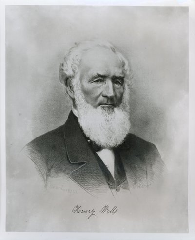 Ritratto di Henry Wells (1805-78) co-fondatore di Wells Fargo & Co. da American School