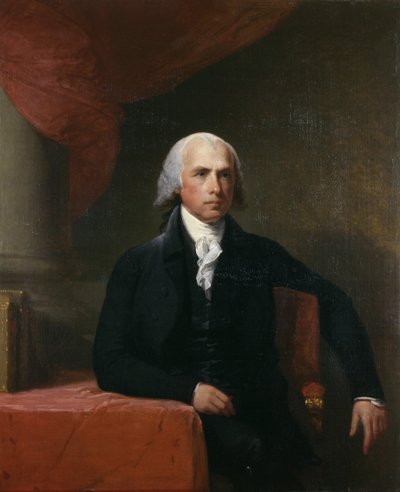 Ritratto di James Madison da American School