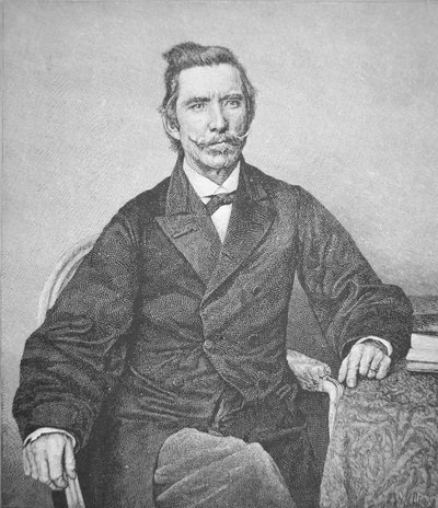 Ritratto del retroammiraglio Semmes (1809-77), capitano del predone confederato Alabama da American School