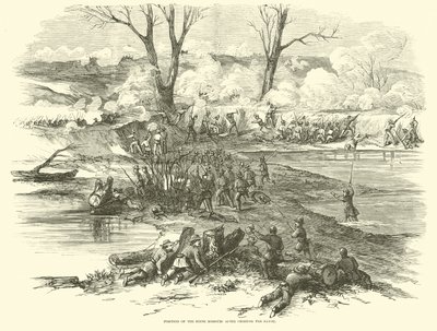 Posizione del Sesto Missouri dopo aver attraversato il Bayou, dicembre 1862 da American School