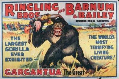 Poster pubblicitario di Gargantua il Grande al 