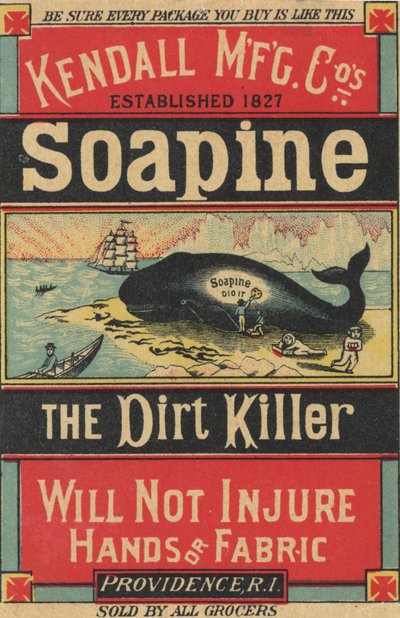 Poster pubblicitario per il sapone Soapine della Kendall Mfg. Co., c.1890 da American School