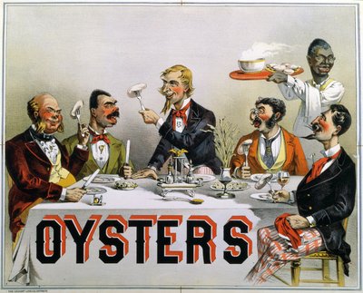 Manifesto pubblicitario delle Ostriche da American School