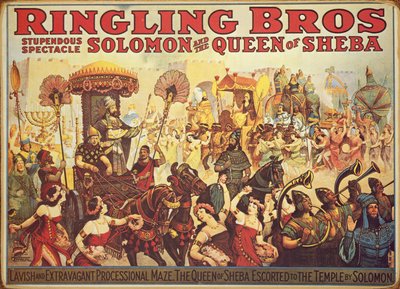 Poster pubblicitario del circo 