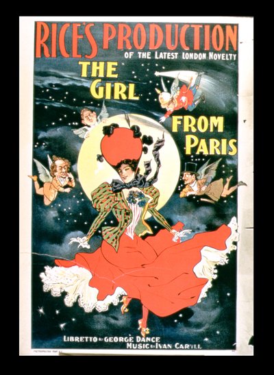 Poster per la produzione di Rice di The Girl from Paris da American School
