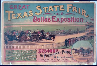 Poster per la Fiera di Stato del Texas e l