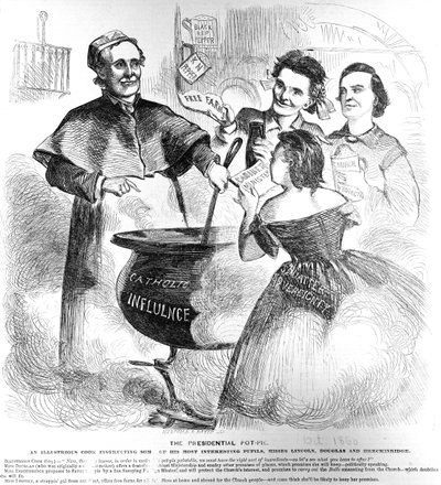 Presidential Pot Pie, da Frank Leslies Budget of Fun, 1 ottobre 1860 da American School