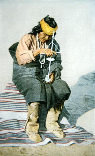 Uomo Pueblo che perfora turchese, c.1905 da American School
