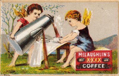 Putti che versano caffè da American School