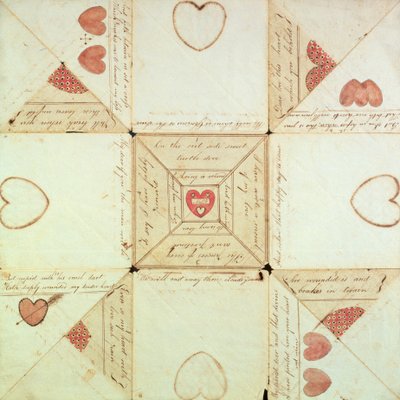 Rebus Valentine, c.1760 da American School
