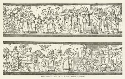 Rappresentazione di un assedio; da Nimrud da American School