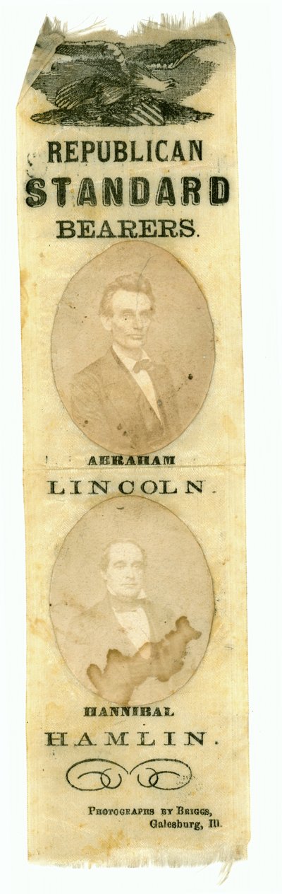 Portatori di standard repubblicani, Abraham Lincoln e Hannibal Hamlin, 1860 da American School