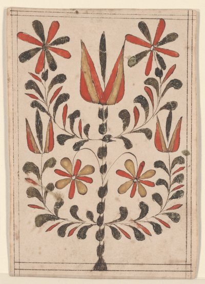 Ricompensa di merito (Belohnung), Fraktur Painting da American School