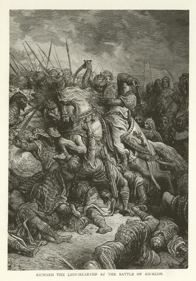 Riccardo Cuor di Leone alla Battaglia di Ascalona, 1192 da American School