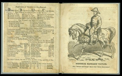 Almanacco Rough and Ready per il 1848, pubblicato nel 1847 da American School
