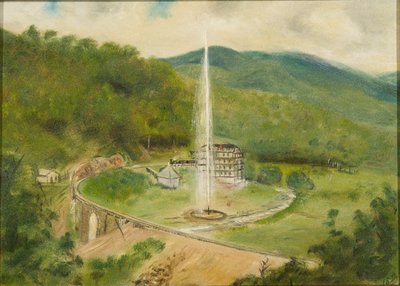 Round Knob Inn e la fontana da American School