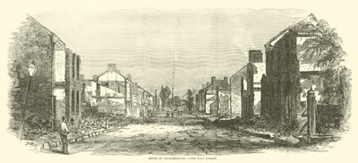 Rovine di Chambersburg, la strada principale, settembre 1864 da American School